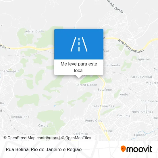 Rua Belina mapa