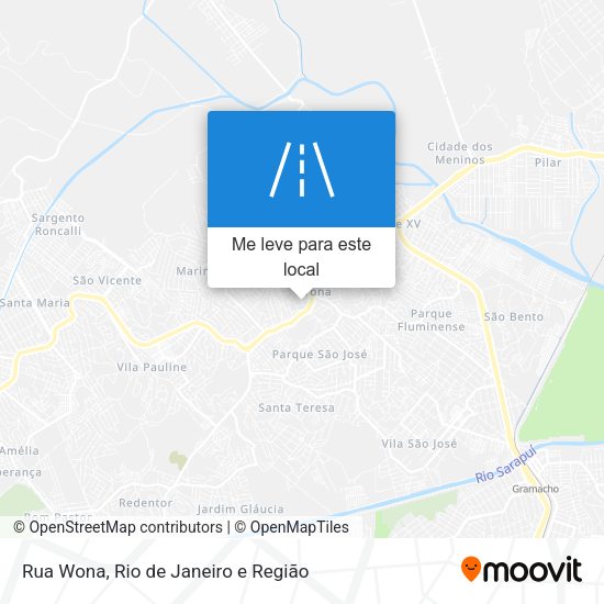 Rua Wona mapa