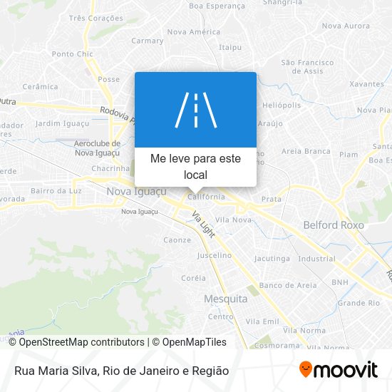 Rua Maria Silva mapa