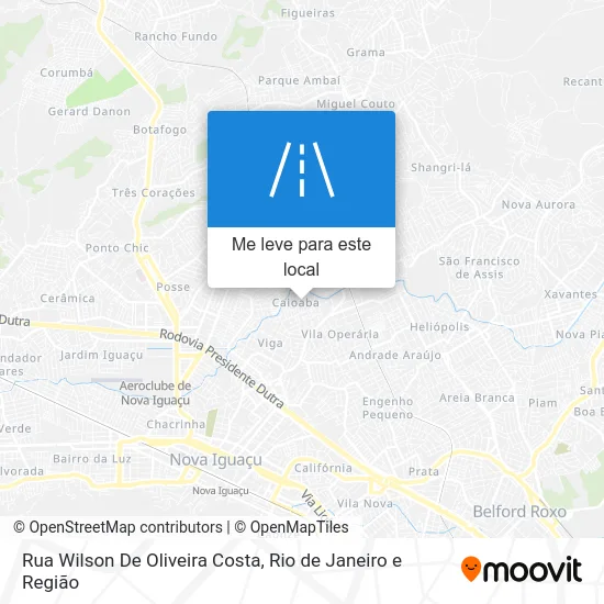 Rua Wilson De Oliveira Costa mapa