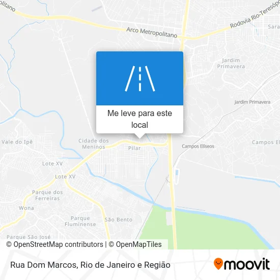 Rua Dom Marcos mapa