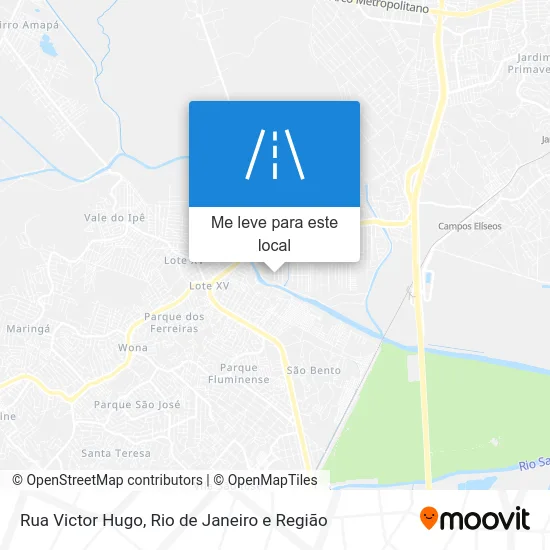 Rua Victor Hugo mapa