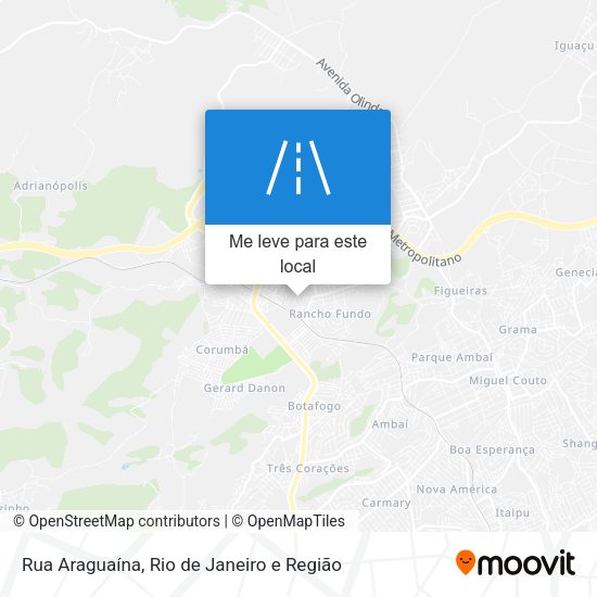 Rua Araguaína mapa