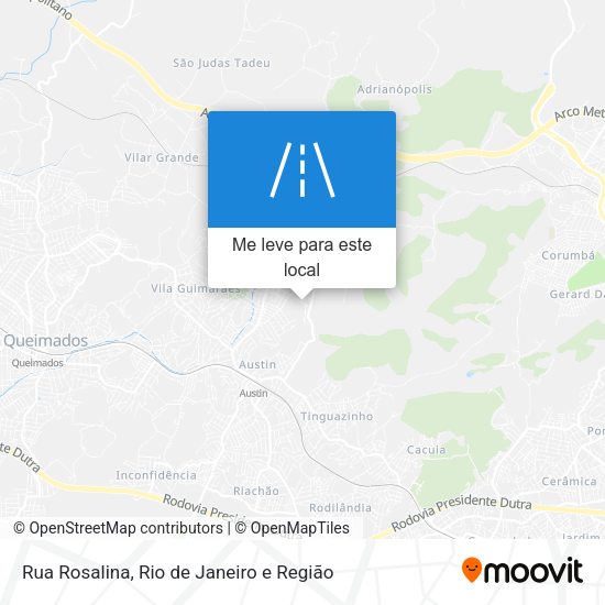 Rua Rosalina mapa