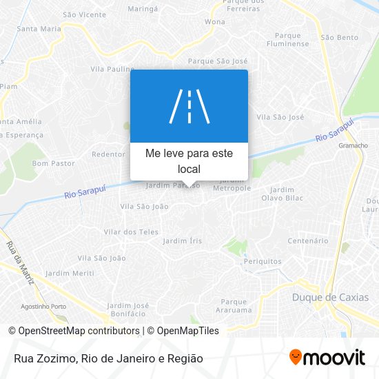 Rua Zozimo mapa