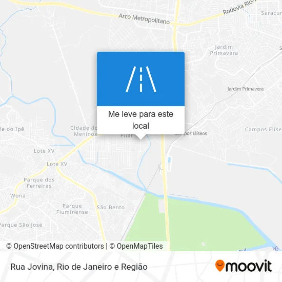 Rua Jovina mapa