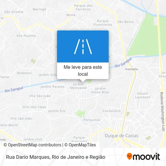 Rua Dario Marques mapa