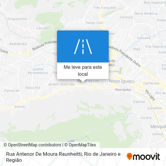 Rua Antenor De Moura Raunheitti mapa