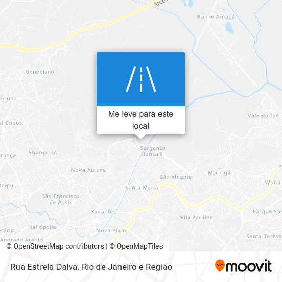 Rua Estrela Dalva mapa