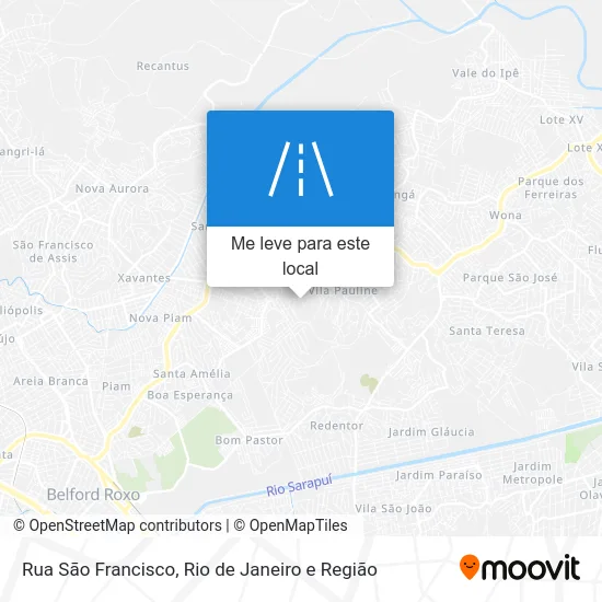 Rua Sāo Francisco mapa