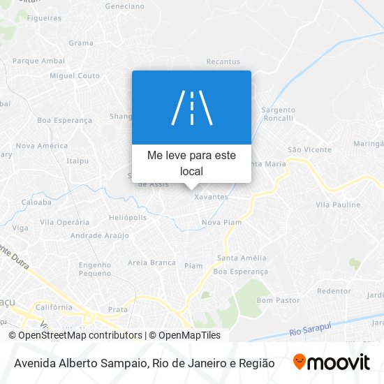 Avenida Alberto Sampaio mapa