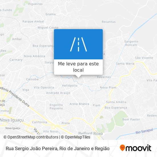 Rua Sergio João Pereira mapa