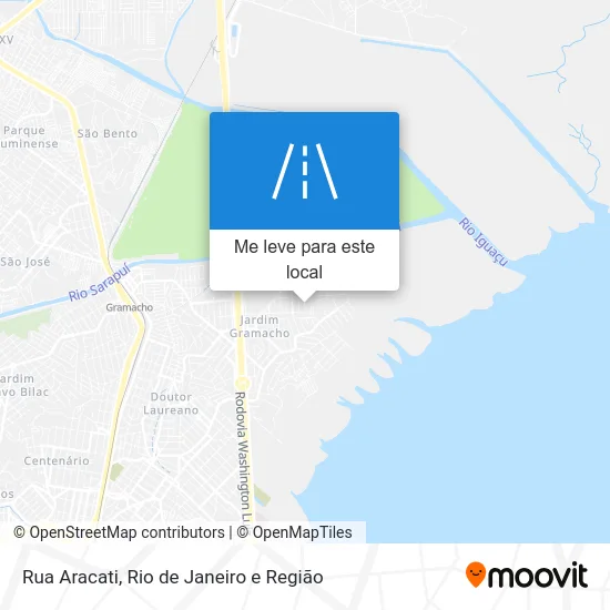 Rua Aracati mapa