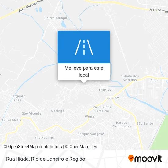 Rua Iliada mapa