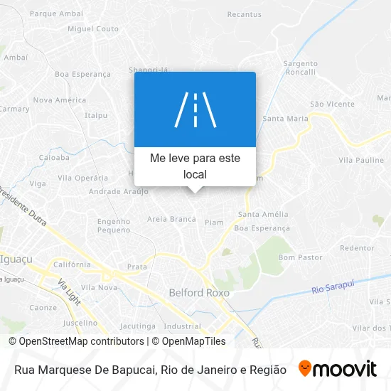 Rua Marquese De Bapucai mapa