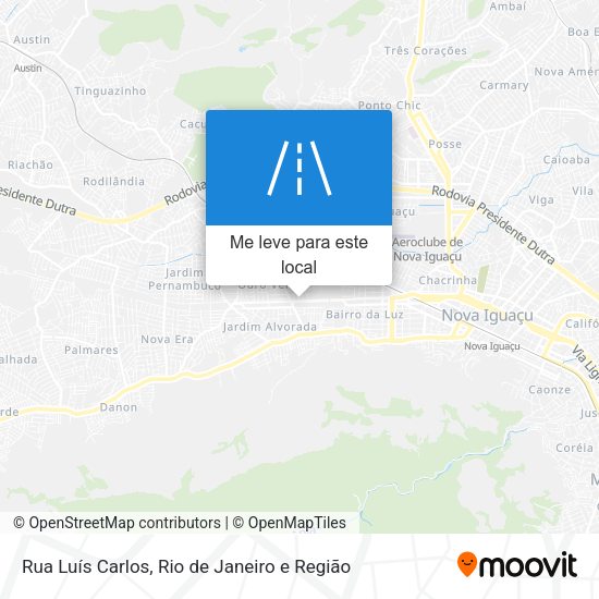 Rua Luís Carlos mapa