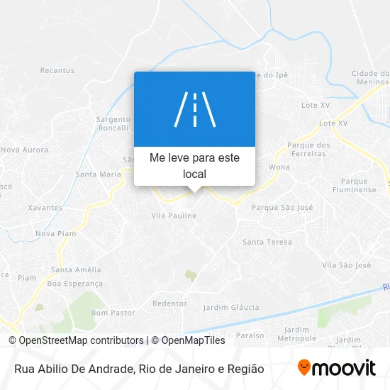 Rua Abilio De Andrade mapa