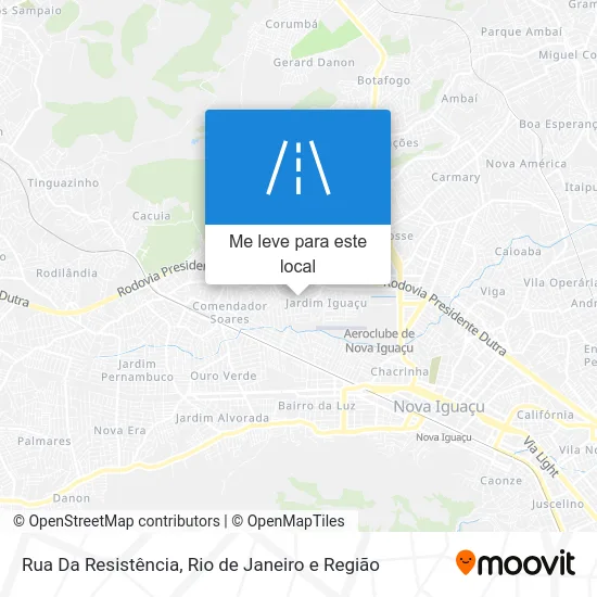 Rua Da Resistência mapa