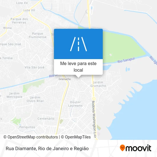 Rua Diamante mapa