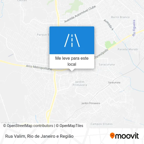 Rua Valim mapa