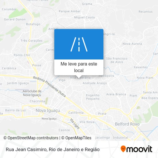 Rua Jean Casimiro mapa
