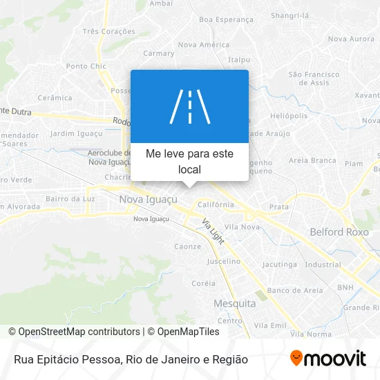 Rua Epitácio Pessoa mapa