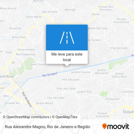 Rua Alexandre Magno mapa