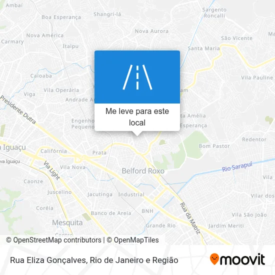 Rua Eliza Gonçalves mapa