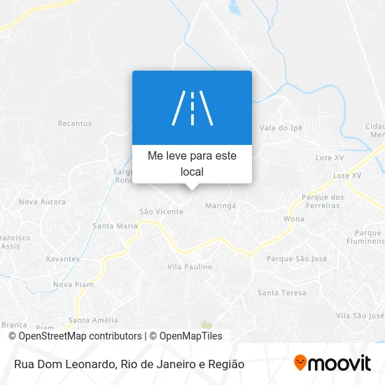 Rua Dom Leonardo mapa