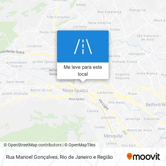 Rua Manoel Gonçalves mapa