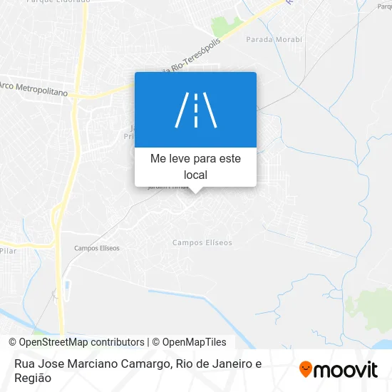Rua Jose Marciano Camargo mapa