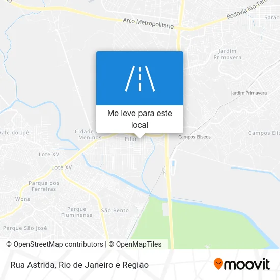 Rua Astrida mapa