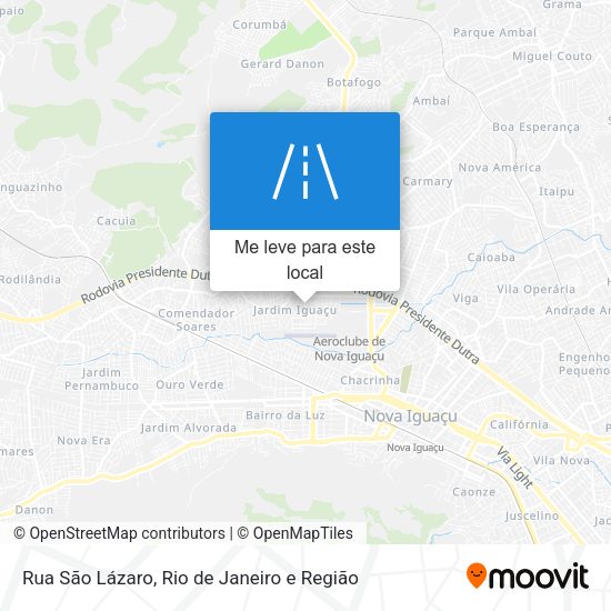 Rua São Lázaro mapa