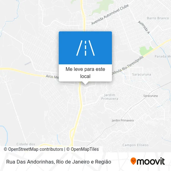 Rua Das Andorinhas mapa