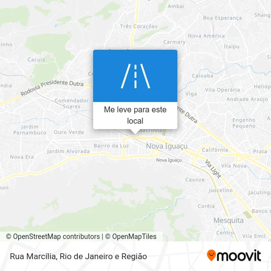 Rua Marcília mapa