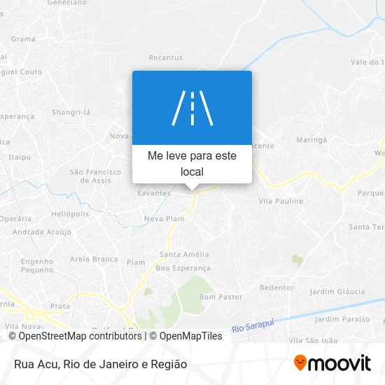Rua Acu mapa