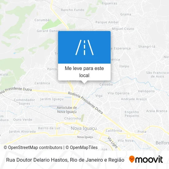 Rua Doutor Delario Hastos mapa