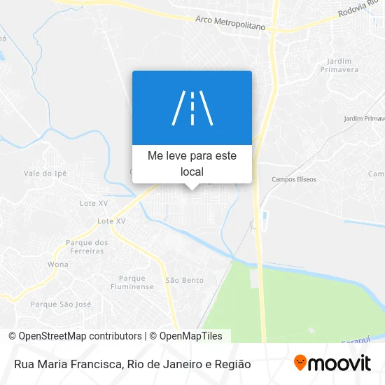 Rua Maria Francisca mapa