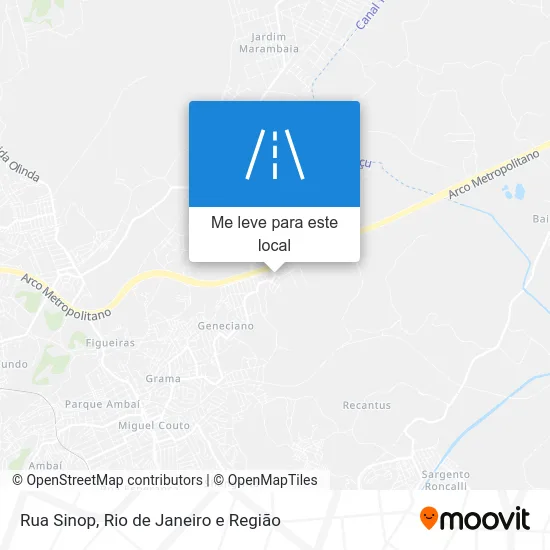 Rua Sinop mapa