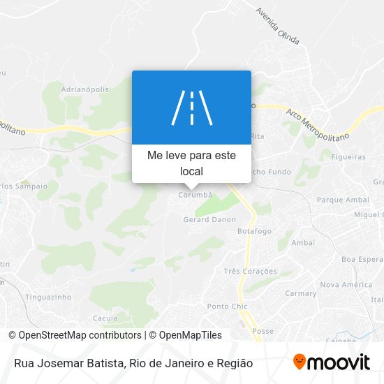 Rua Josemar Batista mapa