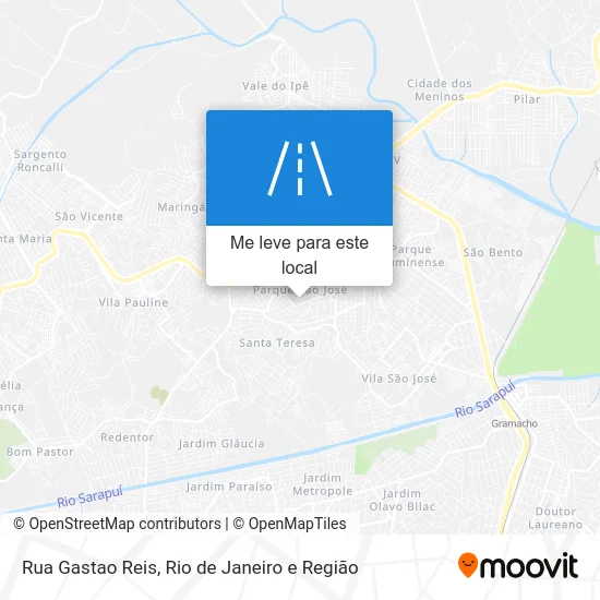 Rua Gastao Reis mapa