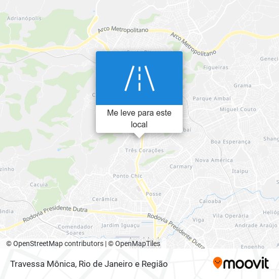 Travessa Mônica mapa