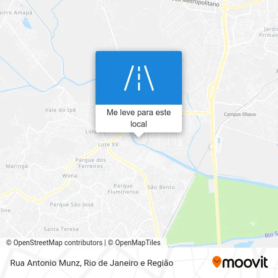 Rua Antonio Munz mapa