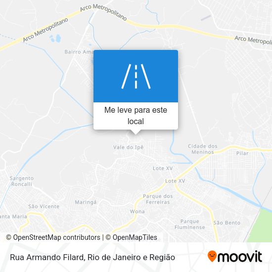 Rua Armando Filard mapa