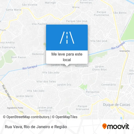 Rua Vava mapa