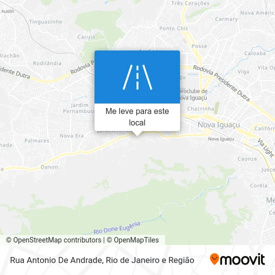 Rua Antonio De Andrade mapa