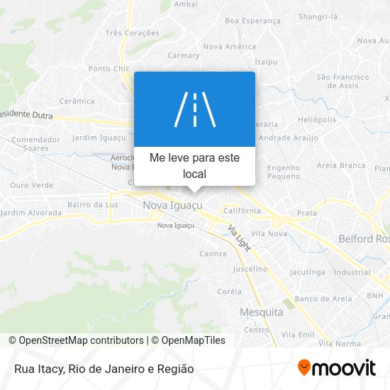 Rua Itacy mapa