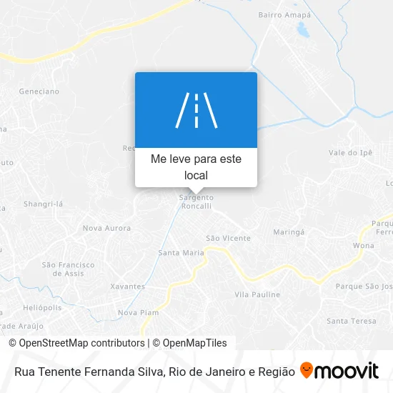 Rua Tenente Fernanda Silva mapa