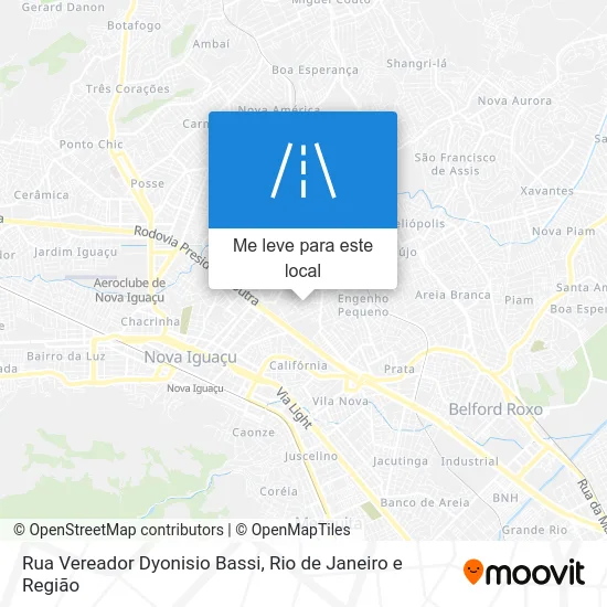 Rua Vereador Dyonisio Bassi mapa