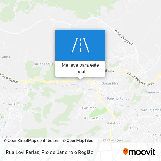 Rua Levi Farias mapa